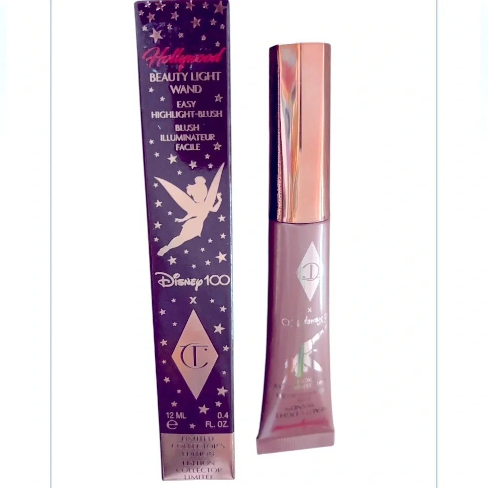Charlotte Tilbury x Disney 100 Hollywood Beauty Light Wand, highlight-blush NIB